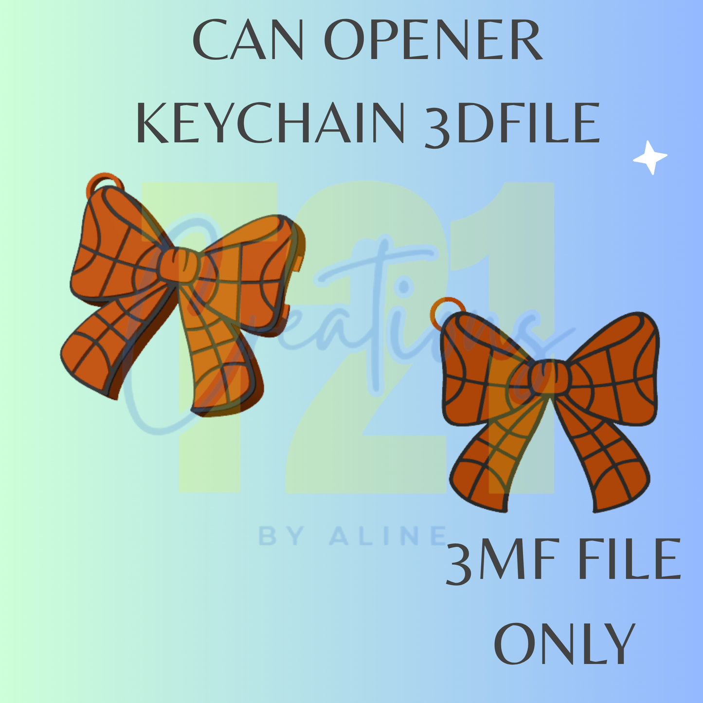 BASKETBALL BOW CAN OPENER 3MF FILE