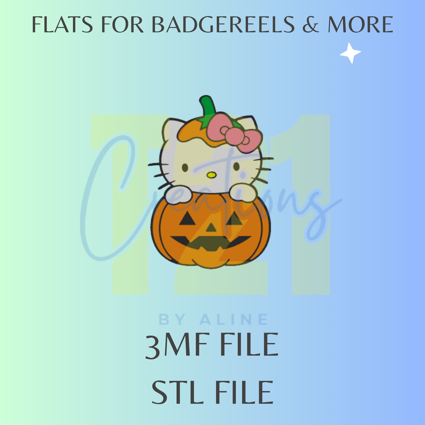 H-K IN PUMPKIN FLAT STL FILE