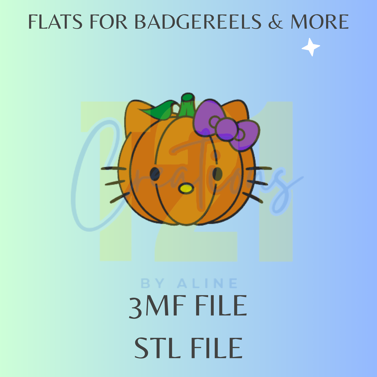 PUMPKIN H-K FLAT STL FILE