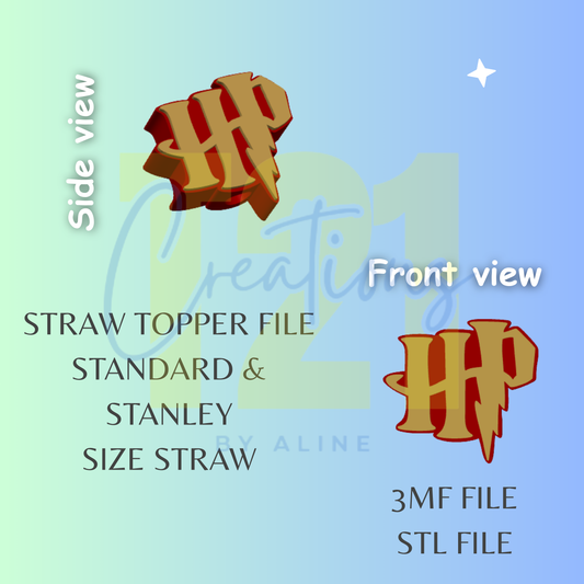 HP STRAW TOPPER STL FILE