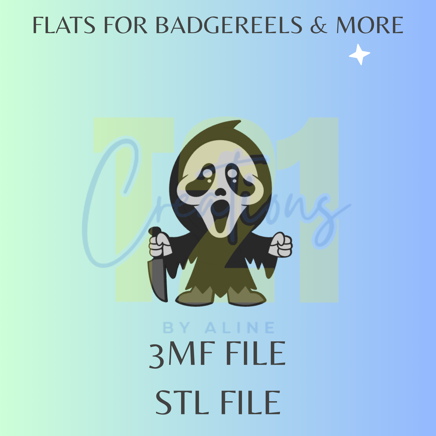 BABY FACE GHOST FLAT STL FILE