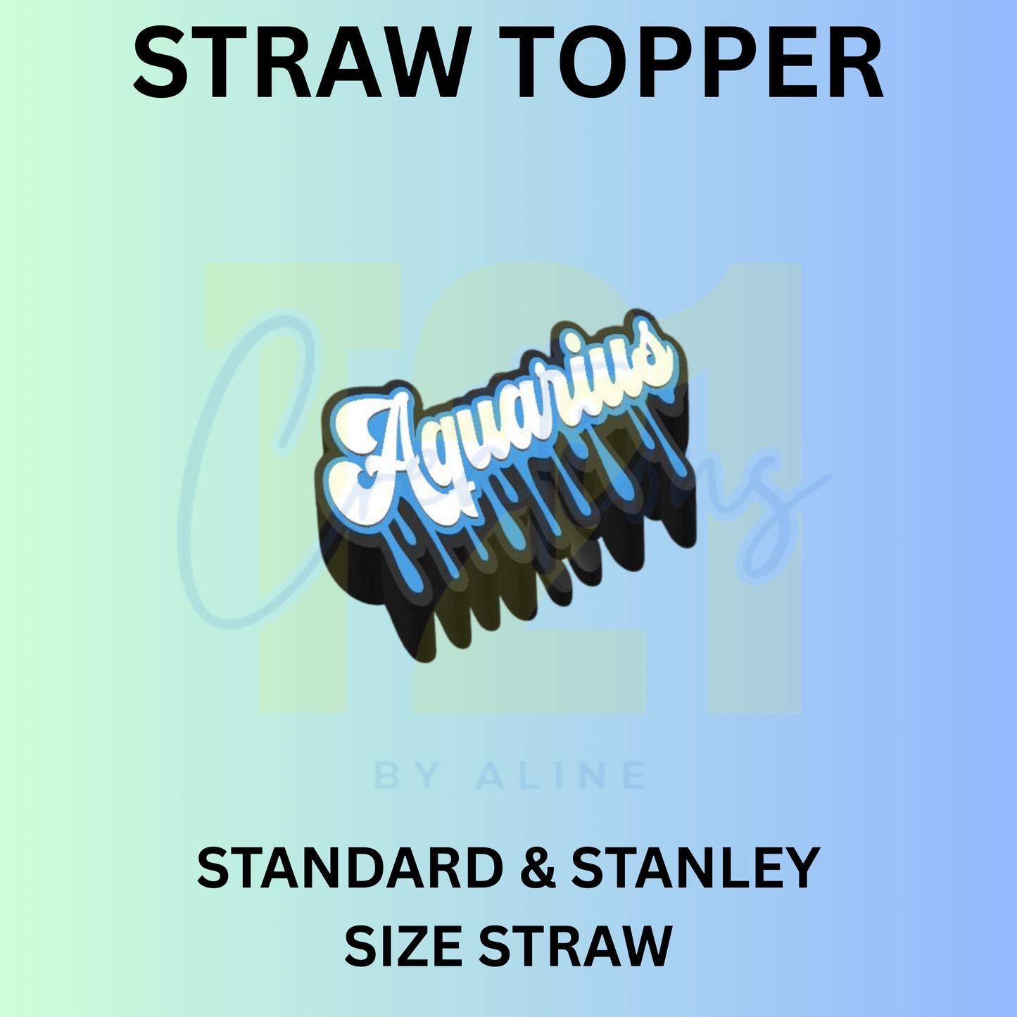 AQUARIUS STRAW TOPPER