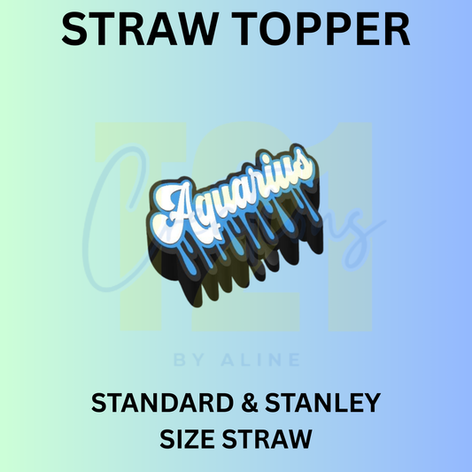AQUARIUS STRAW TOPPER