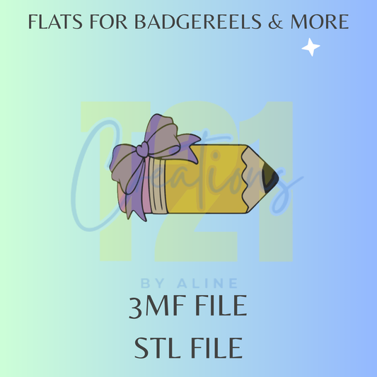 COQUETTE PENCIL FLAT STL FILE