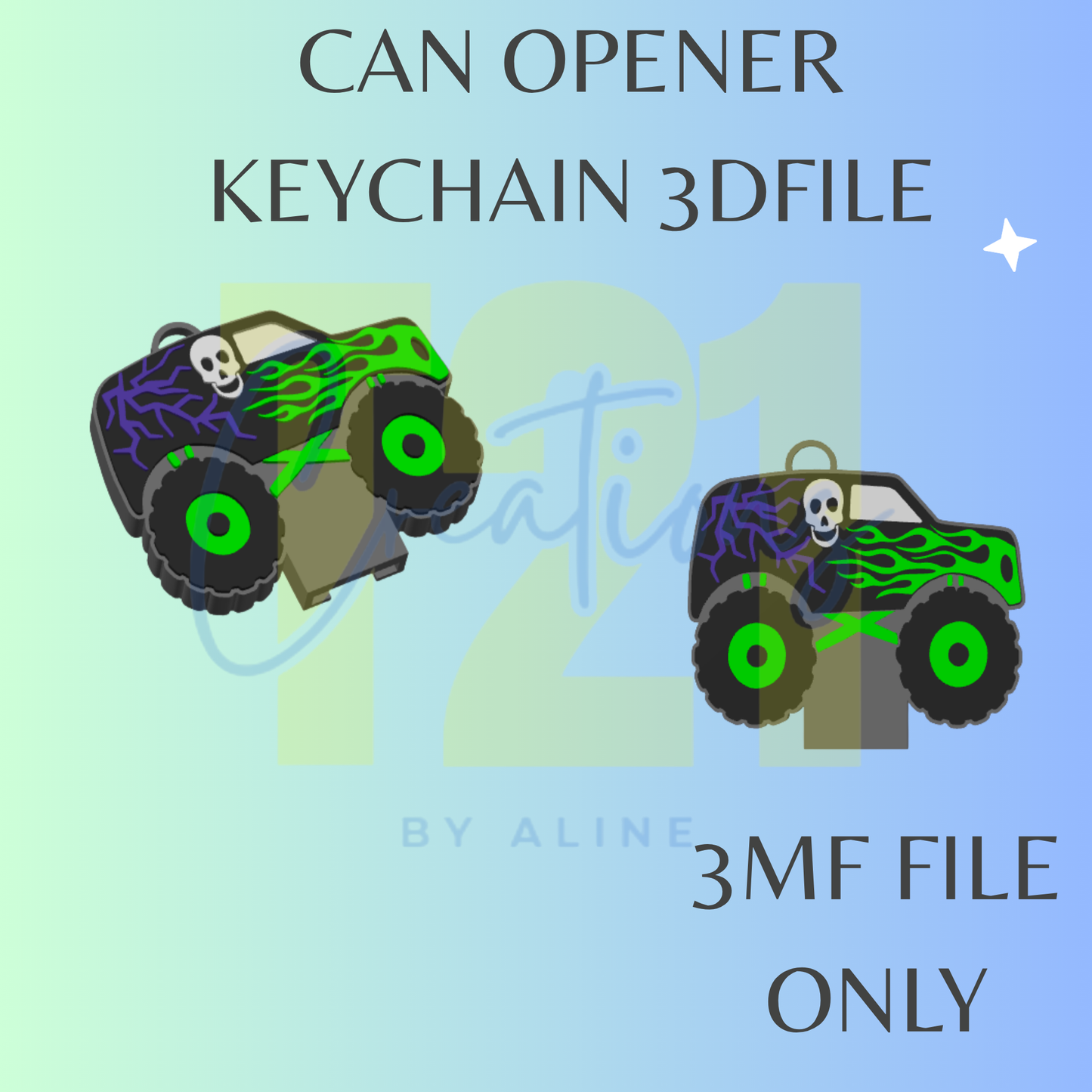 BOY TRUCK CAN OPENER 3MF FILE