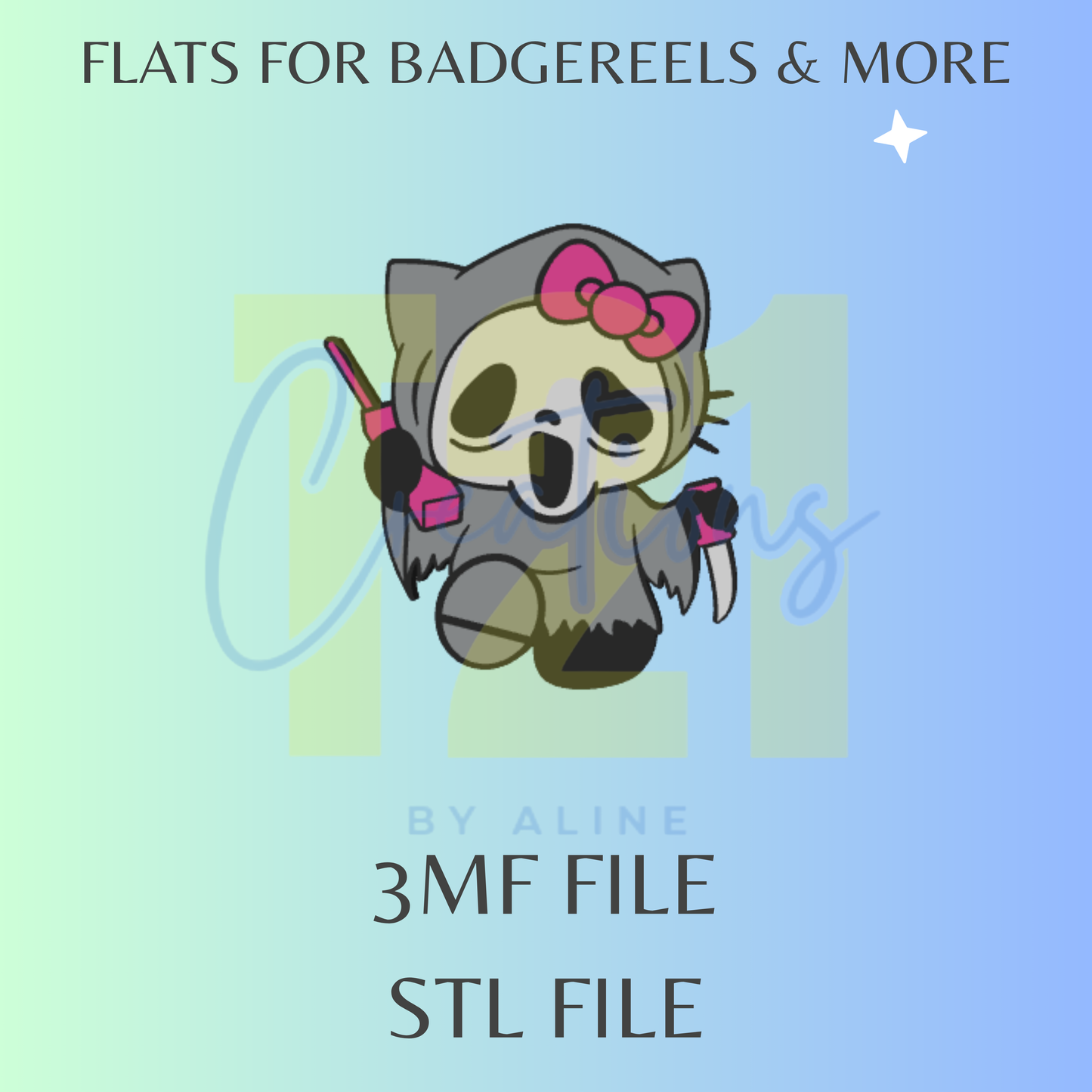 H-K FACE GHOST FLAT STL FILE