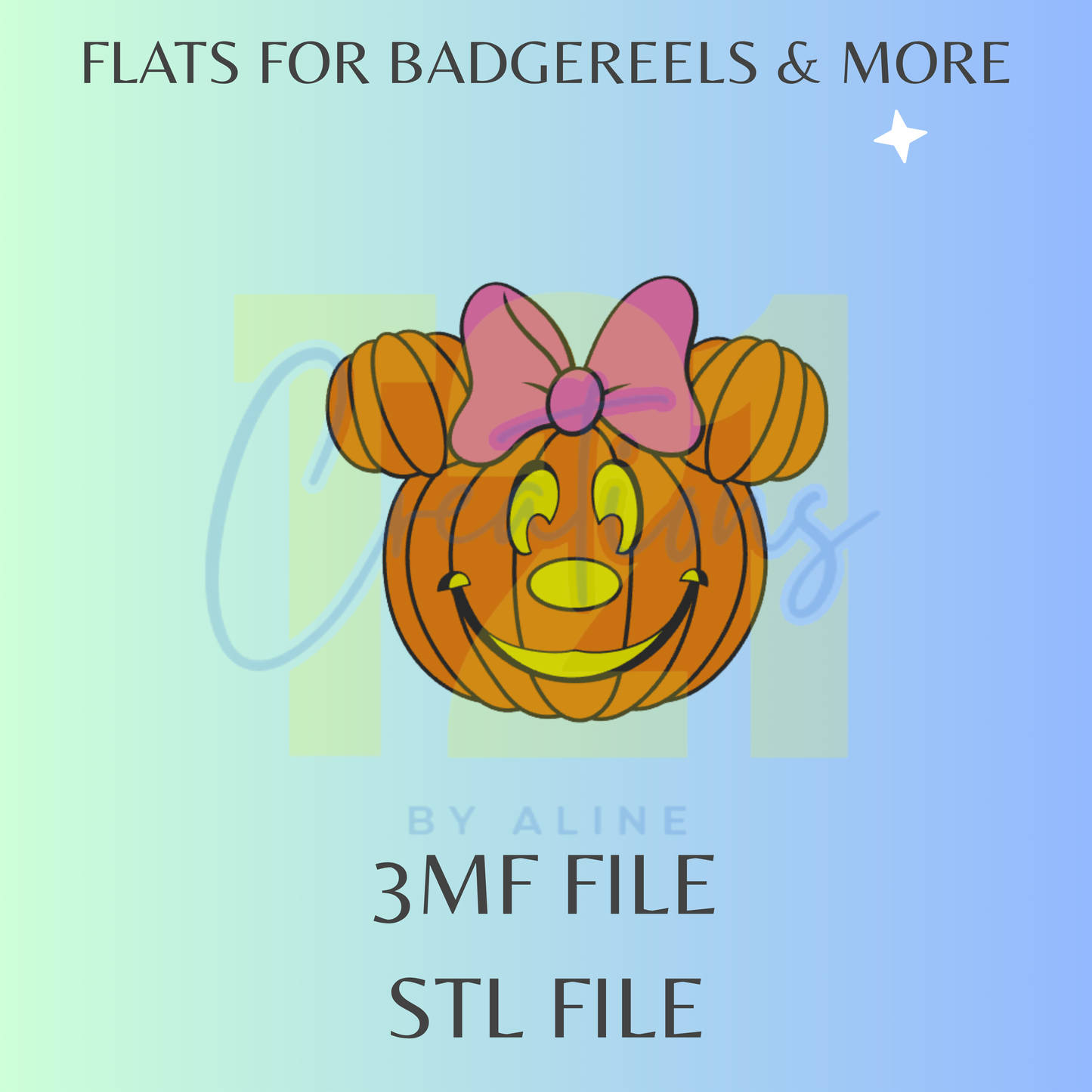 GIRL PUMPKIN FLAT STL FILE