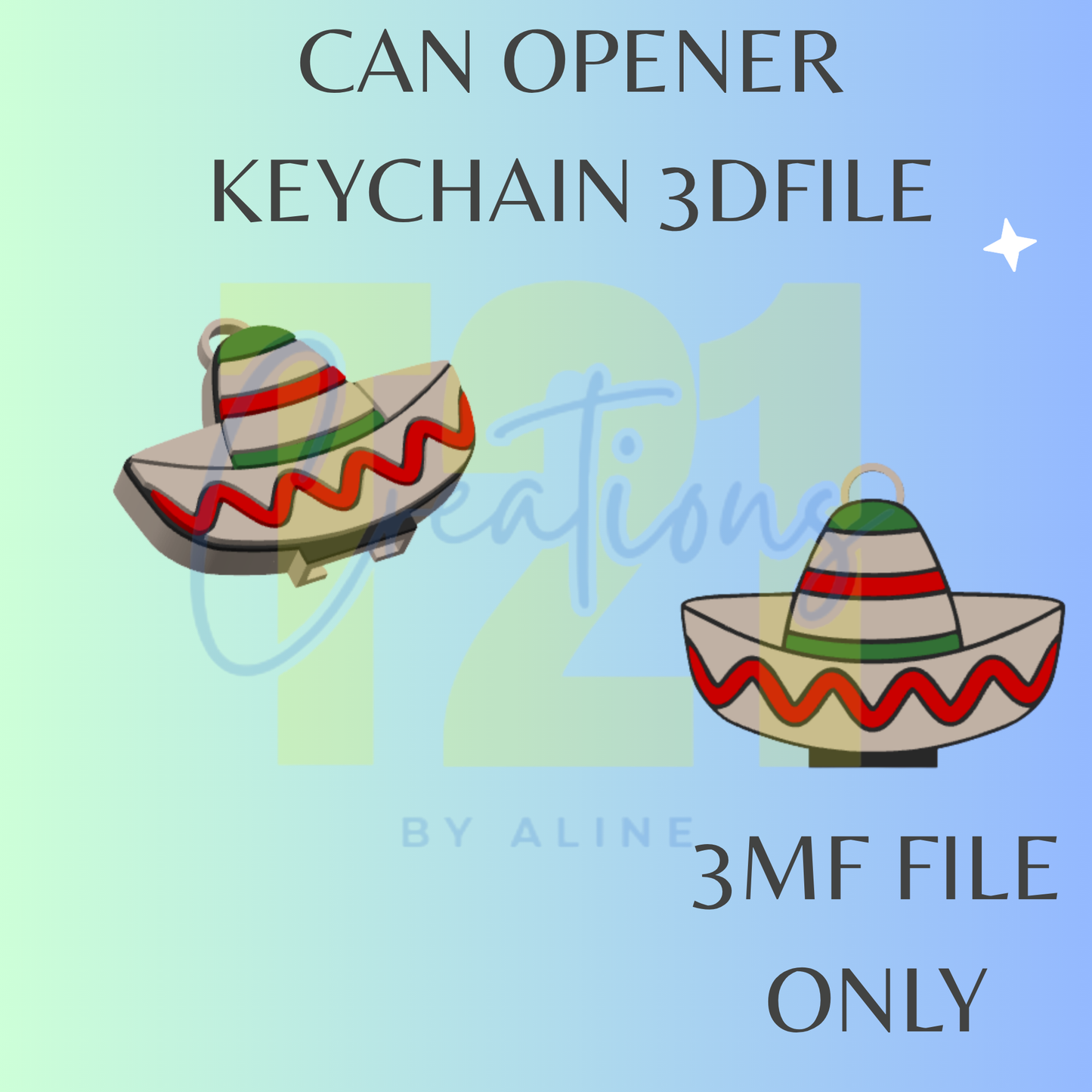 SOMBRERO CAN OPENER 3MF FILE