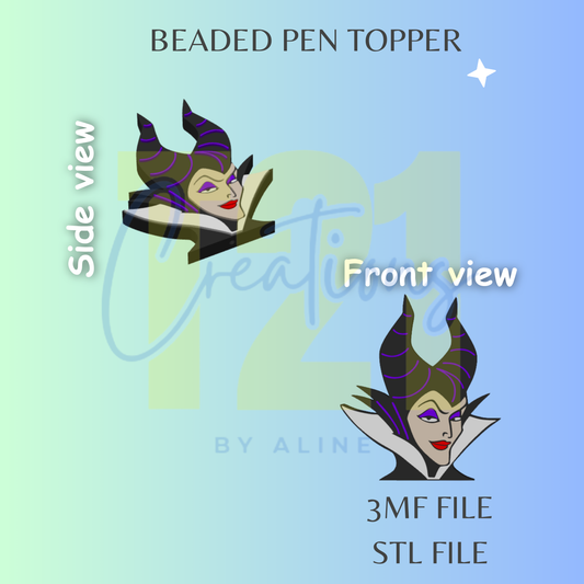 VILLAIN 2 PEN TOPPER STL FILE