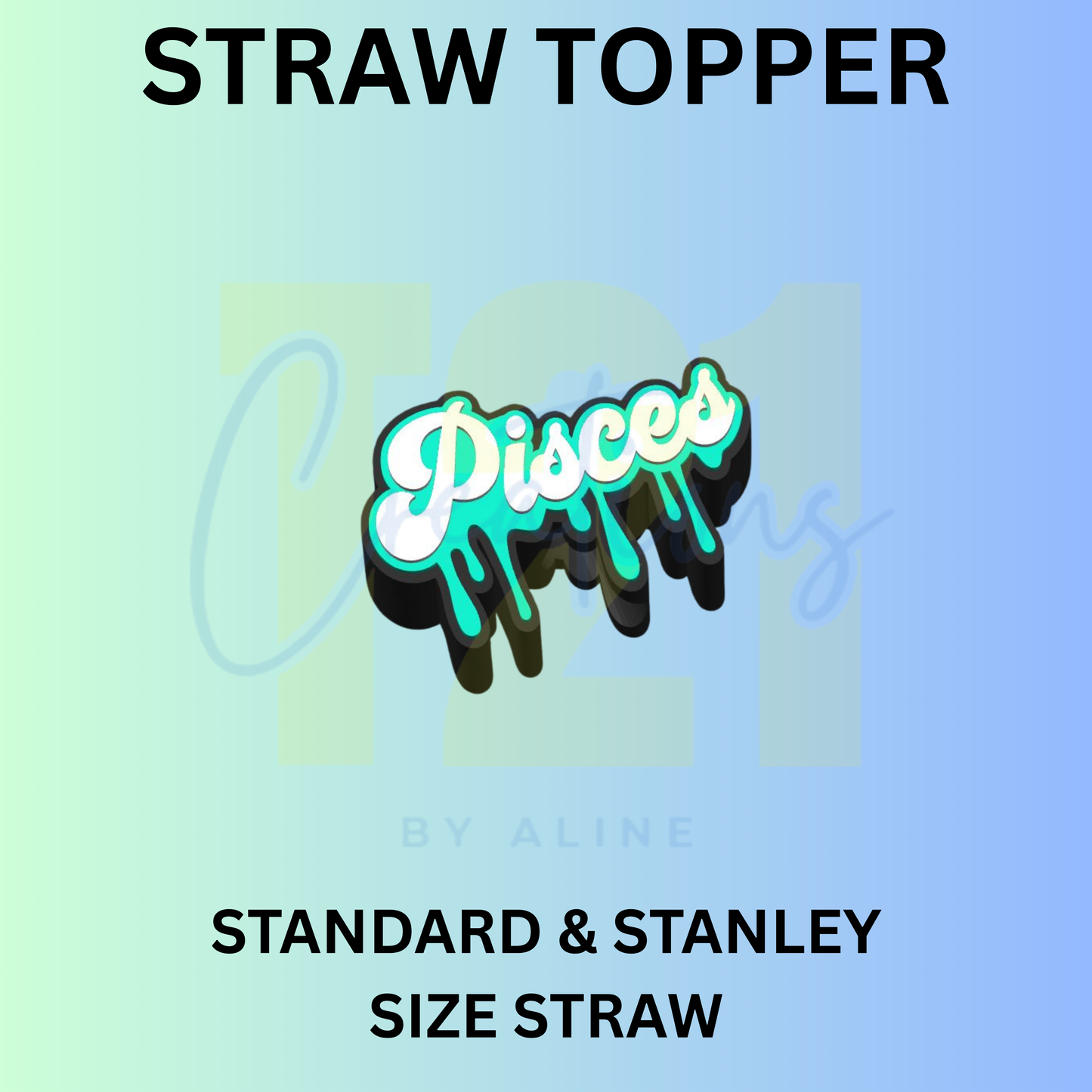 PISCES STRAW TOPPER