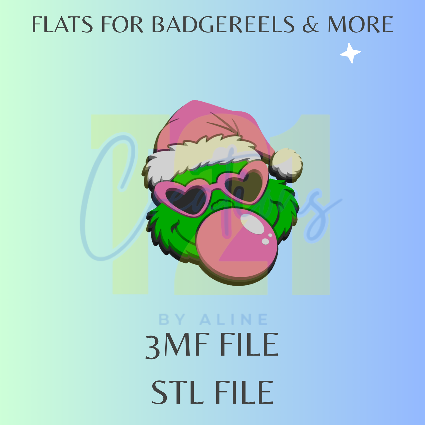 BUBBLE GROUCH FLAT STL FILE