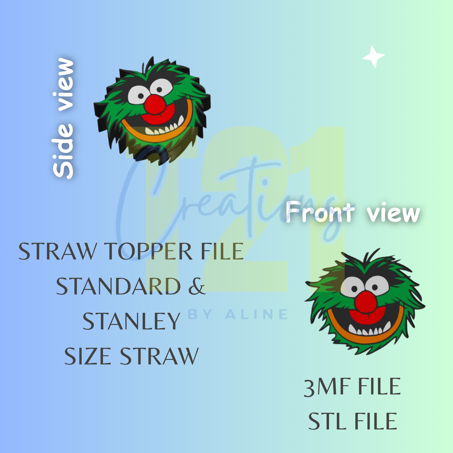 OSCAR STRAW TOPPER STL FILE