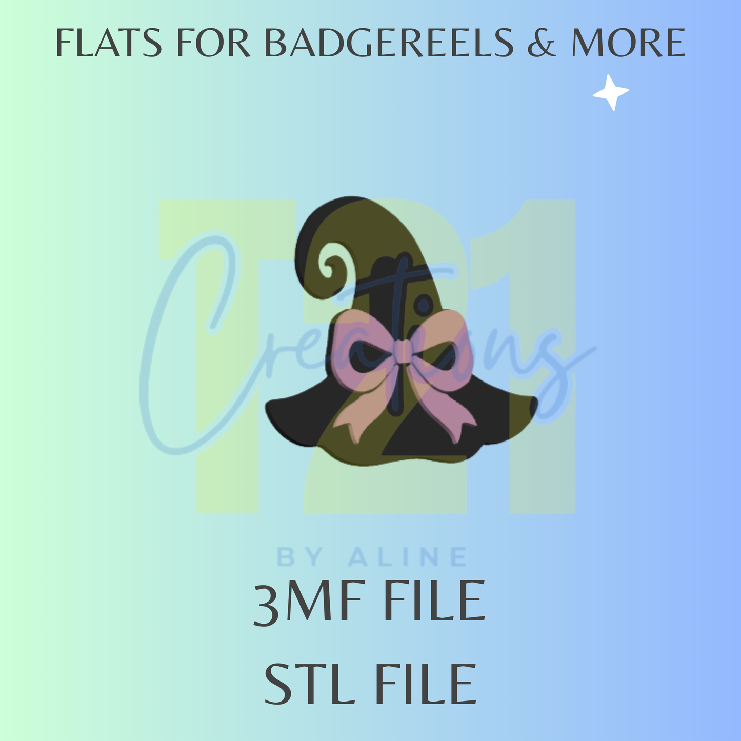 WITCH HAT FLAT STL FILE