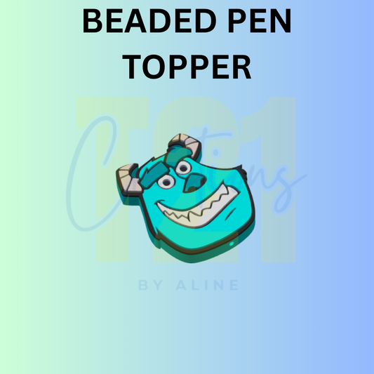 TEAL MONSTER PEN TOPPER