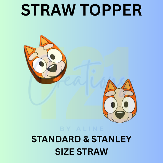 ORANGE DOG STRAW TOPPER