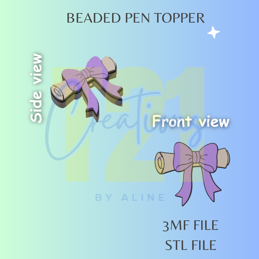 DIPLOMA PEN TOPPER STL FILE