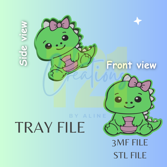 DINO TRAY STL FILE