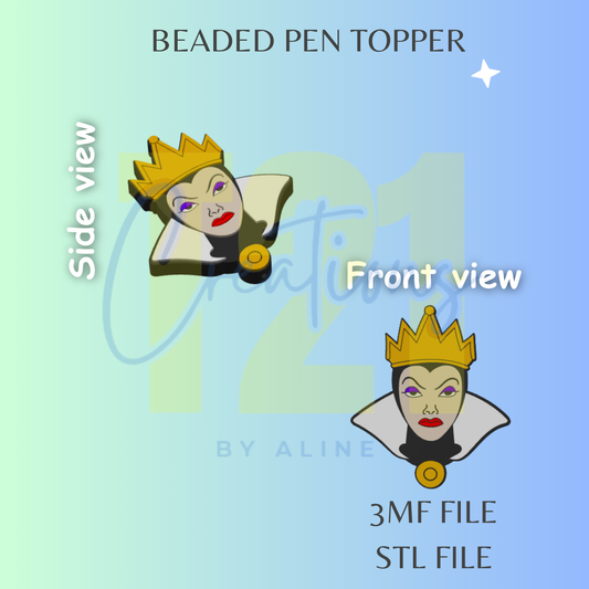 VILLAIN 1 PEN TOPPER STL FILE
