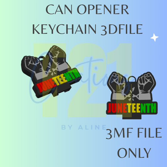 JUNETEENTH CAN OPENER 3MF FILE