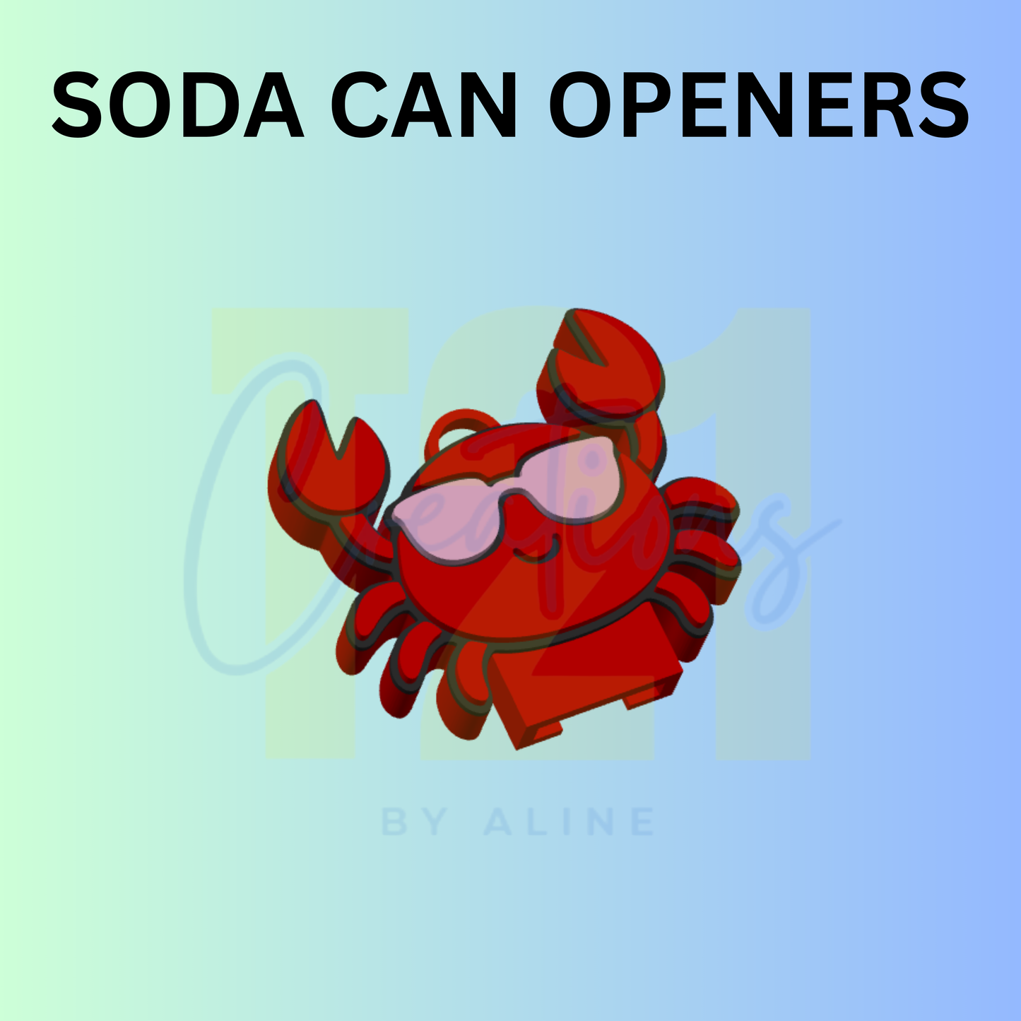 COOL CRAB CAN OPENER KEYCHAIN