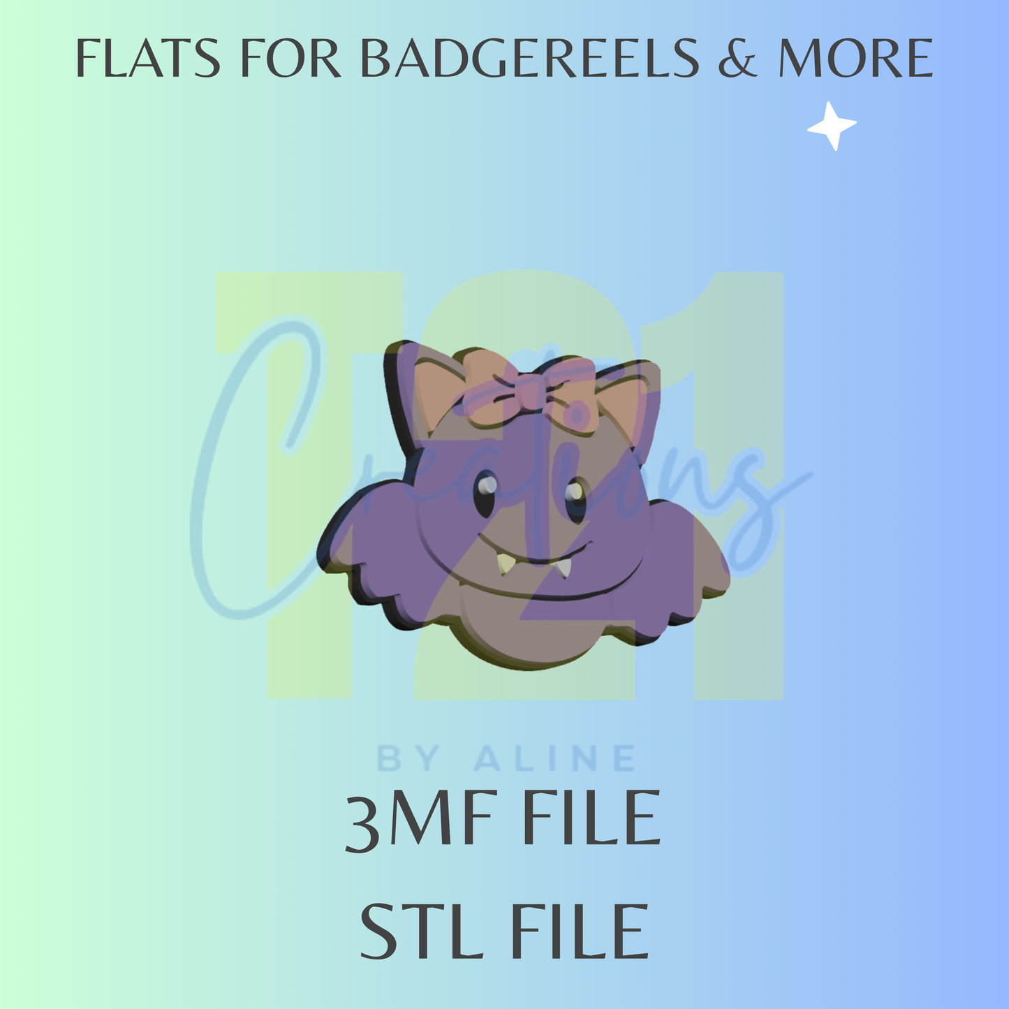 COQUETTE BAT FLAT STL FILE