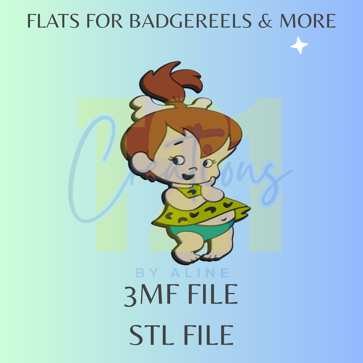 PEBBLES FLAT STL FILE