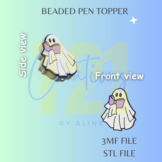 READING GHOST PEN TOPPER STL FILE