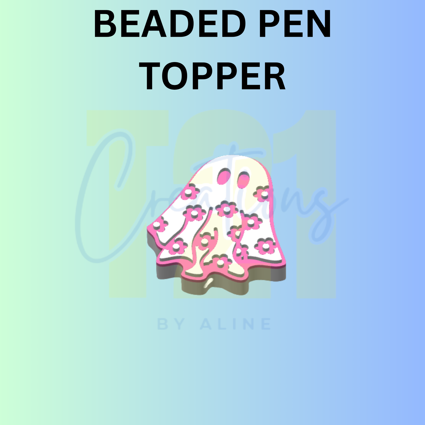 FLOWER GHOST PEN TOPPER