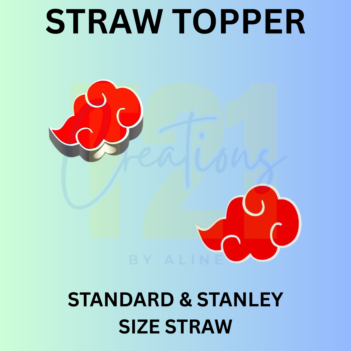 RED CLOUD STRAW TOPPER