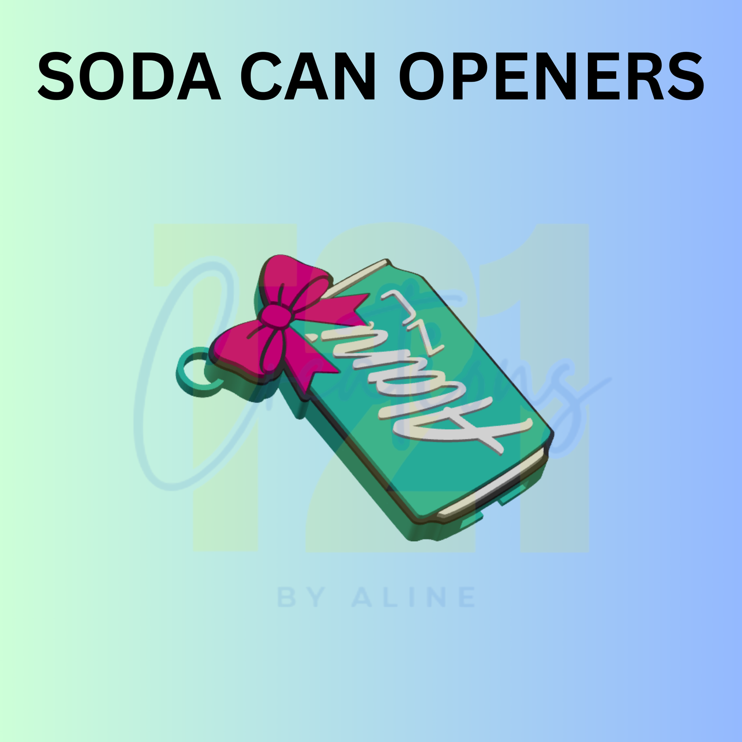 COQUETTE ENERGY DRINK 1 CAN OPENER KEYCHAIN