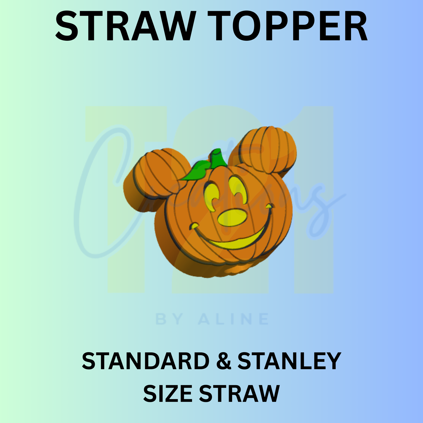 BOY PUMPKIN STRAW TOPPER