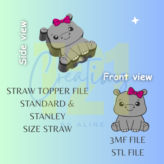 HIPPO TOPPER STL FILE