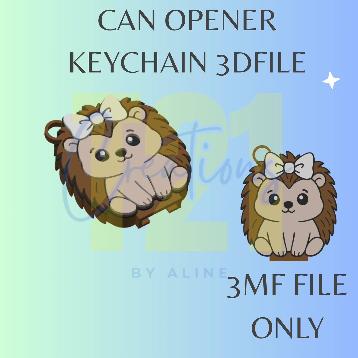 HEDGEHOG CAN OPENER 3MF FILE