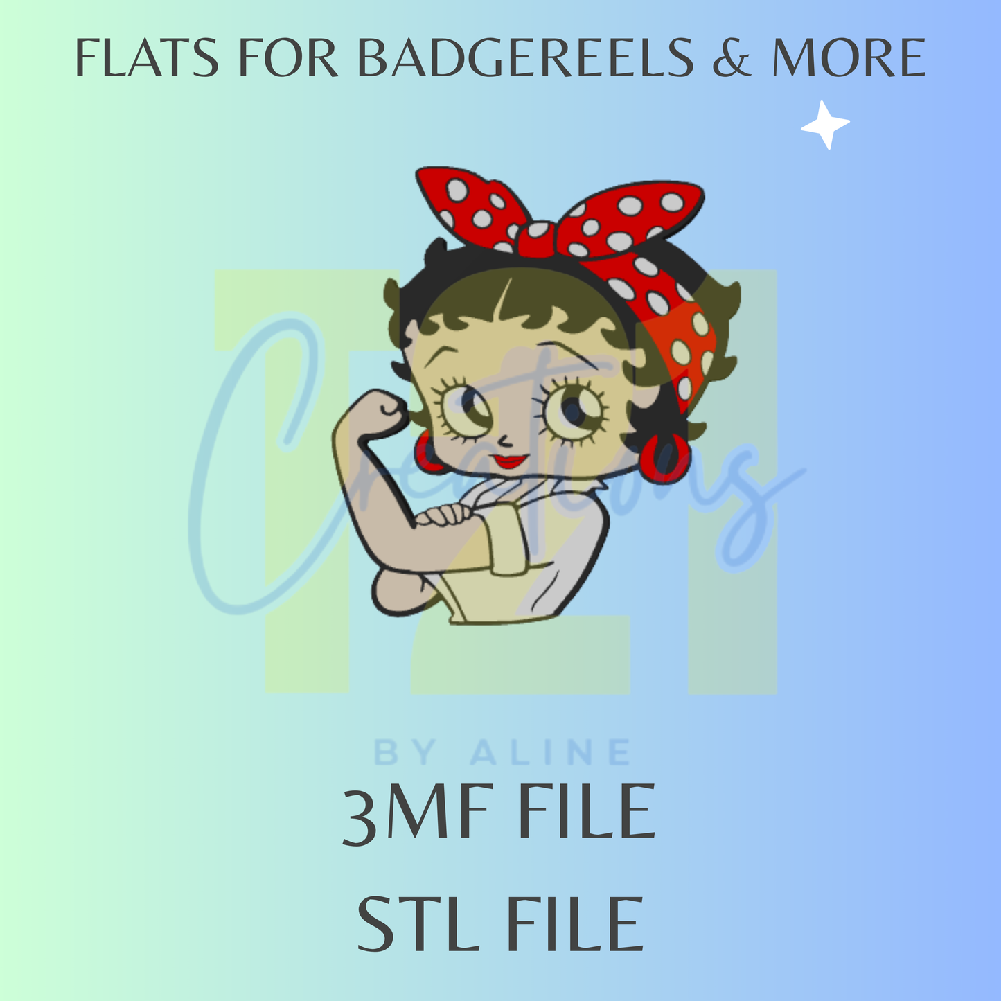 SASSY GIRL 2 FLAT STL FILE
