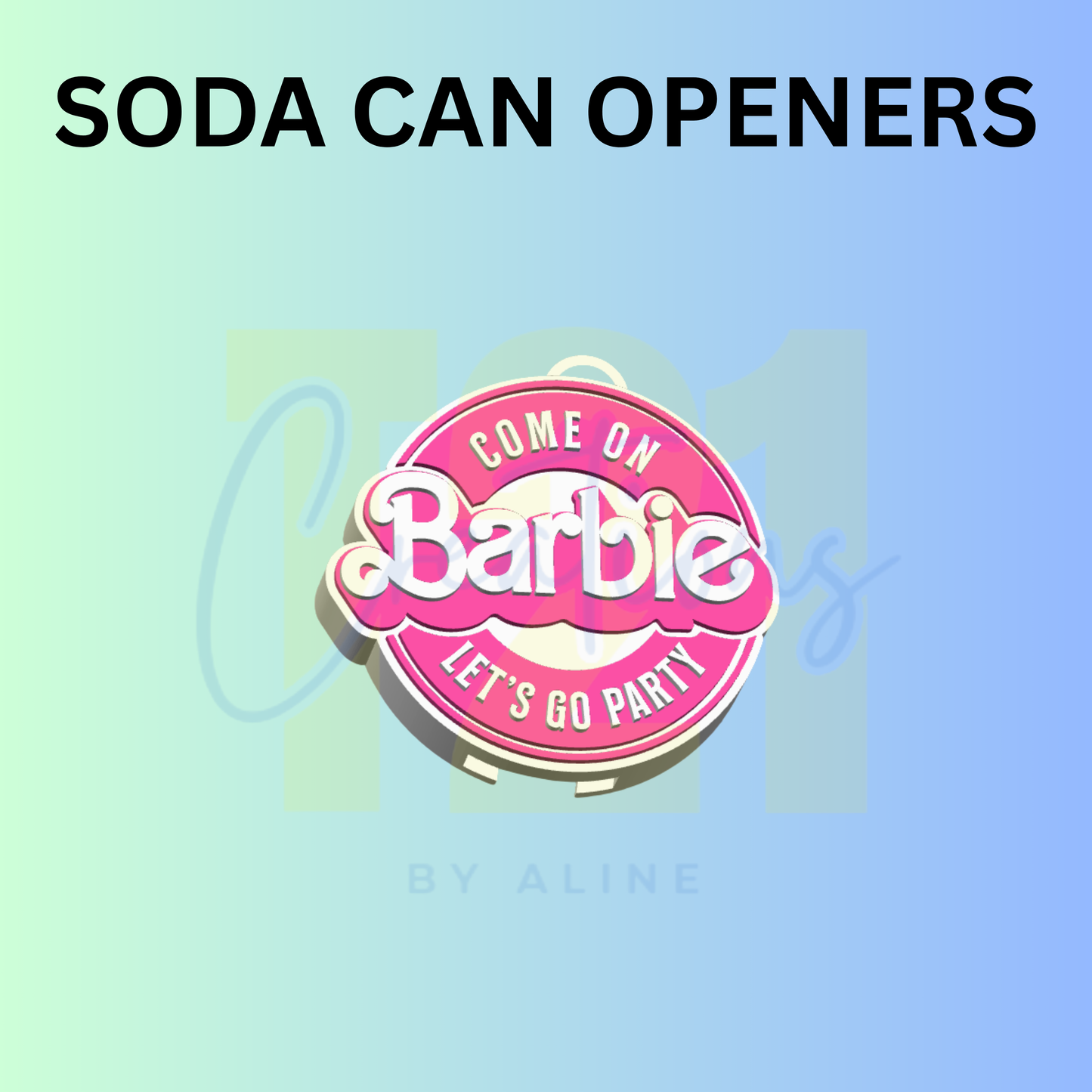 DOLL CAN OPENER KEYCHAIN