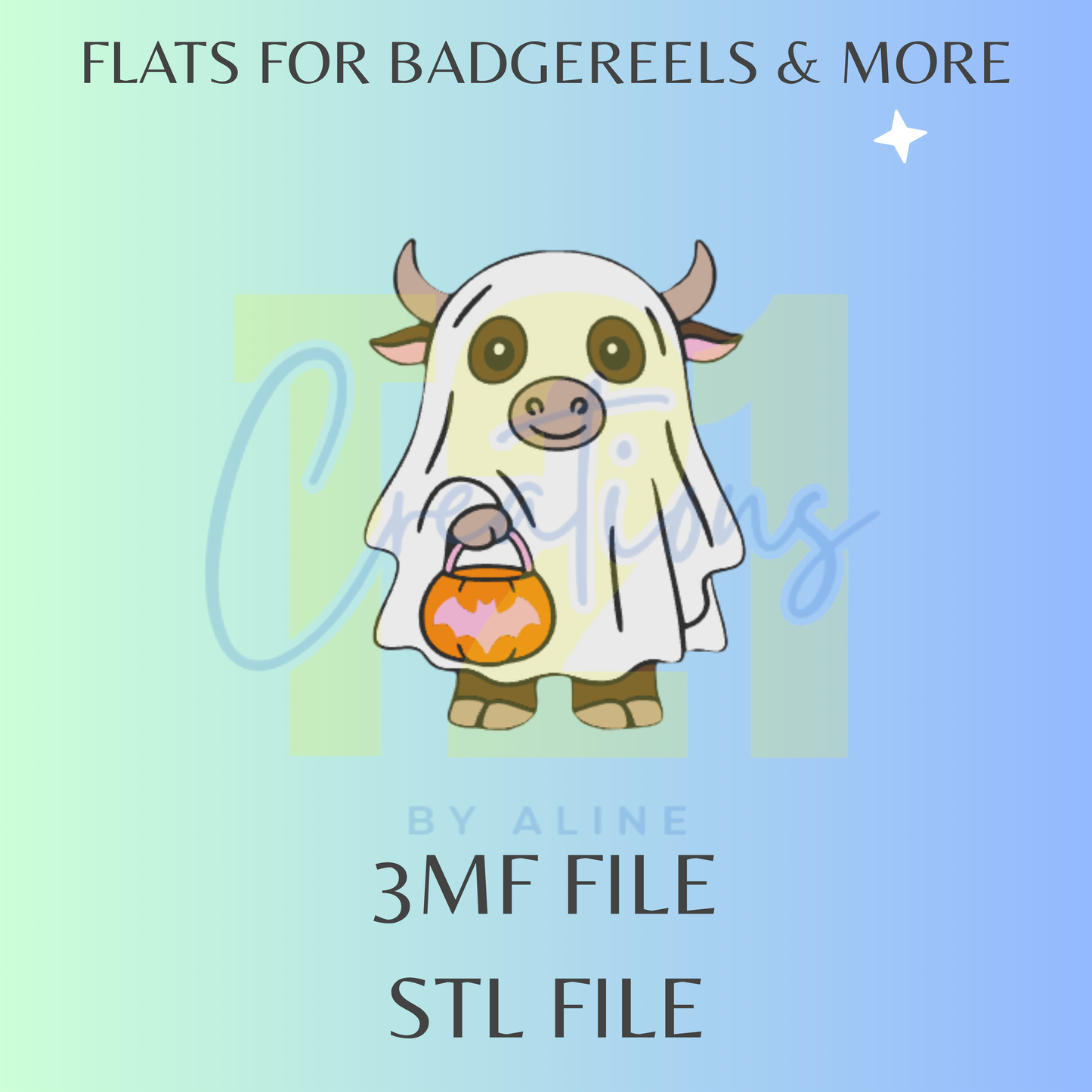GHOST COW FLAT STL FILE