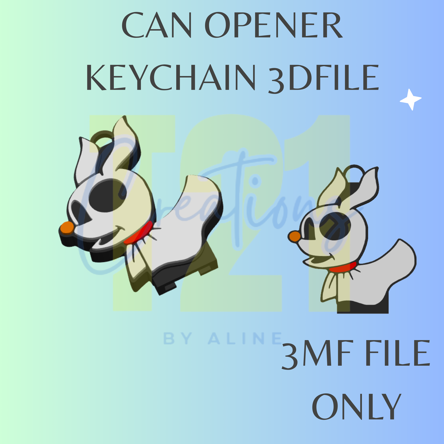 GHOST DOG CAN OPENER 3MF FILE