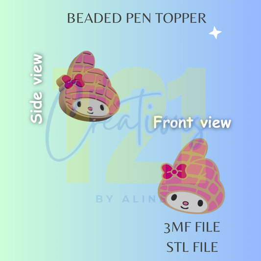 CONCHA MEL PEN TOPPER STL FILE