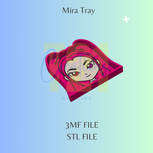 KPOP GIRL PINK TRAY STL FILE