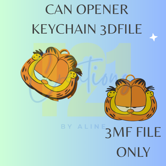 ORANGE CAT CAN OPENER 3MF FILE