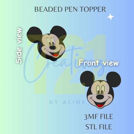 BOY MOUSE PEN TOPPER STL FILE