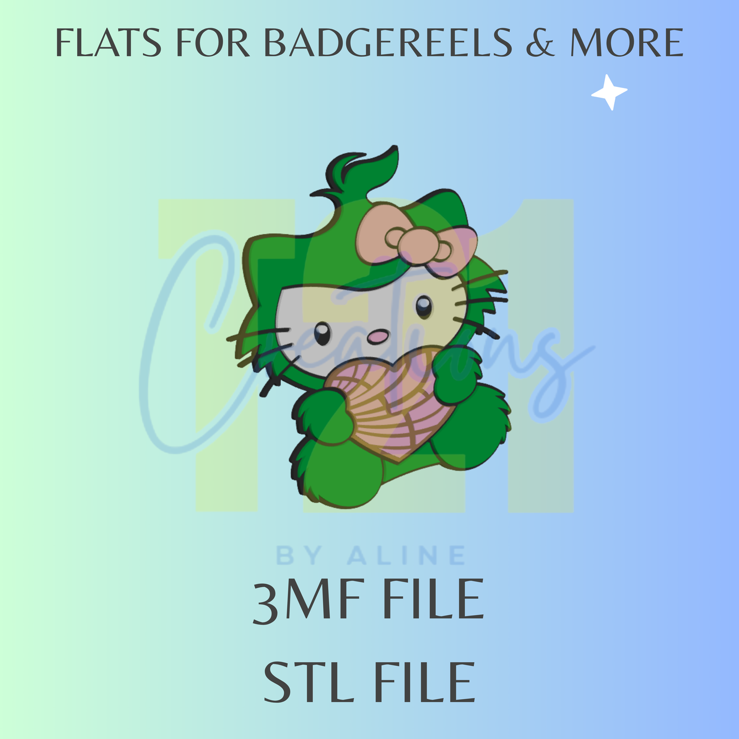 XMAS CONCHA GROUCH FLAT STL FILE