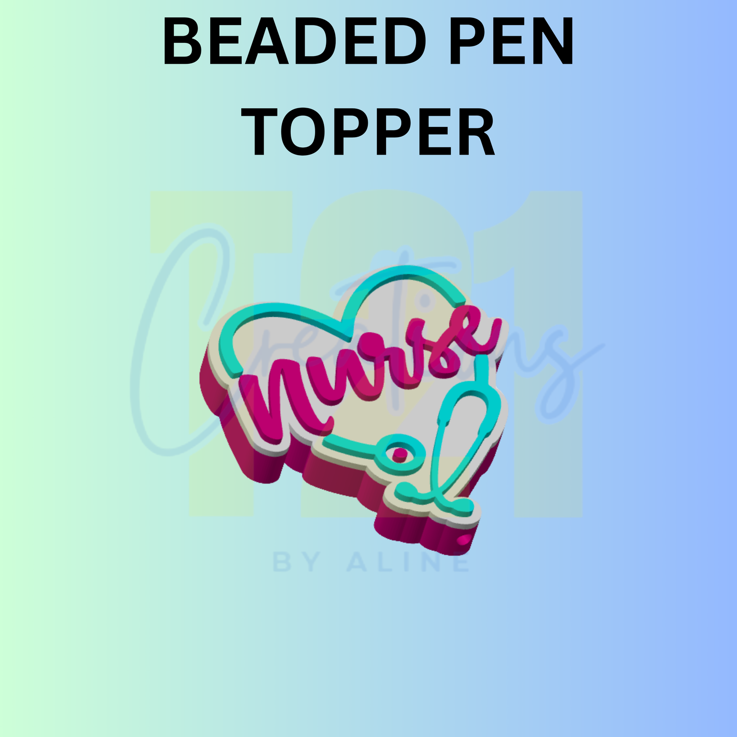 NURSE HEART PEN TOPPER