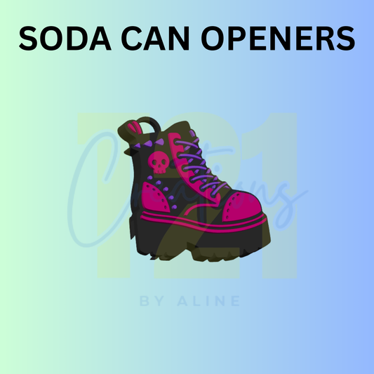 BLACK BOOTS CAN OPENER KEYCHAIN