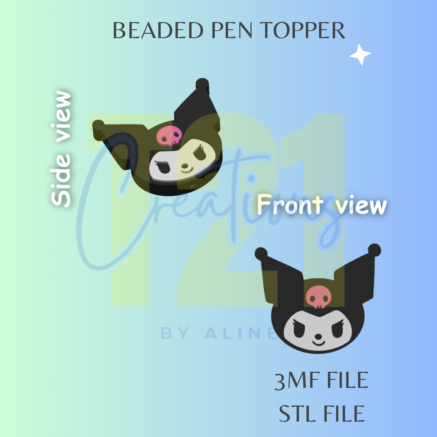 KU- KU PEN TOPPER STL FILE