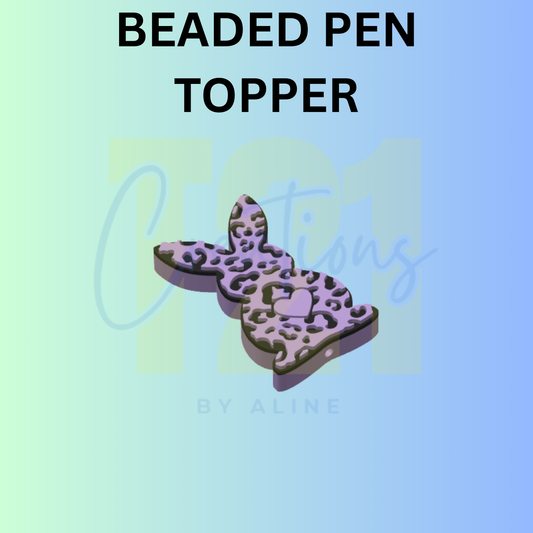 ANIMAL PRINT BUNNY PEN TOPPER