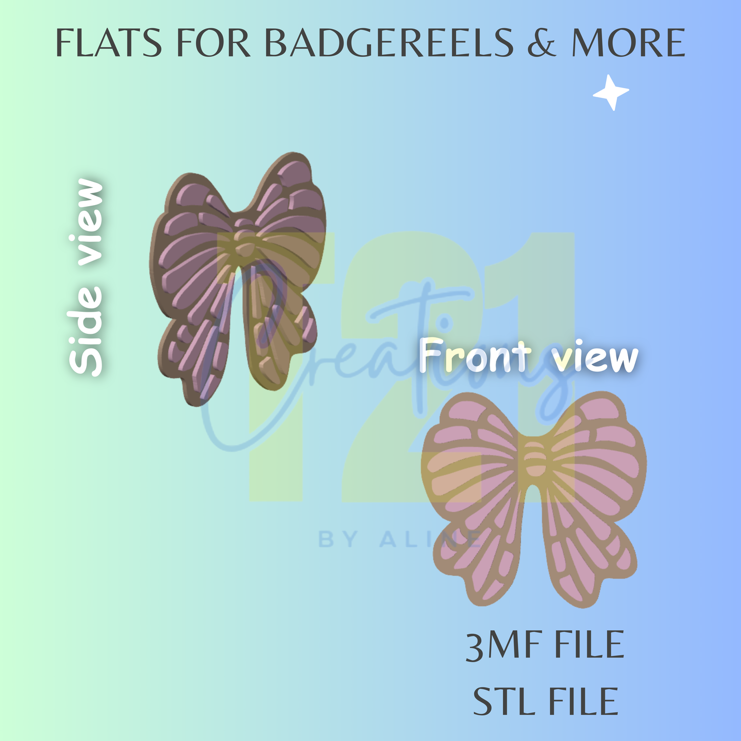 CONCHA BOW FLAT STL FILE