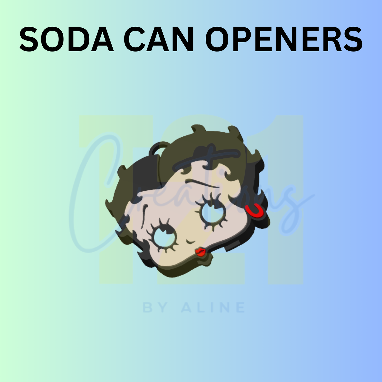 SASSY GIRL SODA CAN OPENER KEYCHAIN