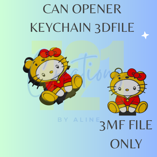 HONEY BEAR H K CAN OPENER 3MF FILE