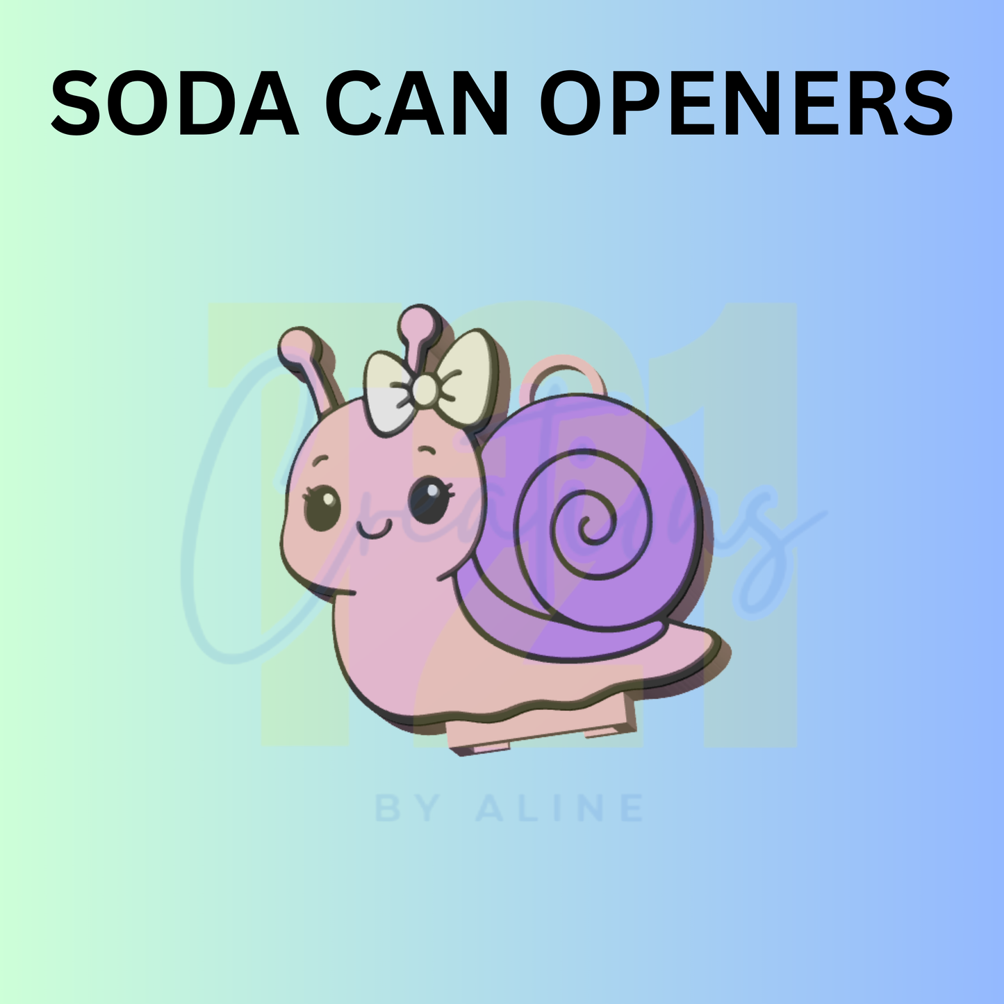 SNAIL CAN OPENER KEYCHAIN